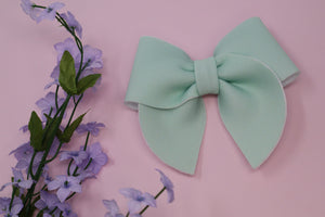 Pastel Solid Gracie Bow (Alligator Clip Only)