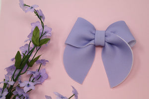 Pastel Solid Gracie Bow (Alligator Clip Only)
